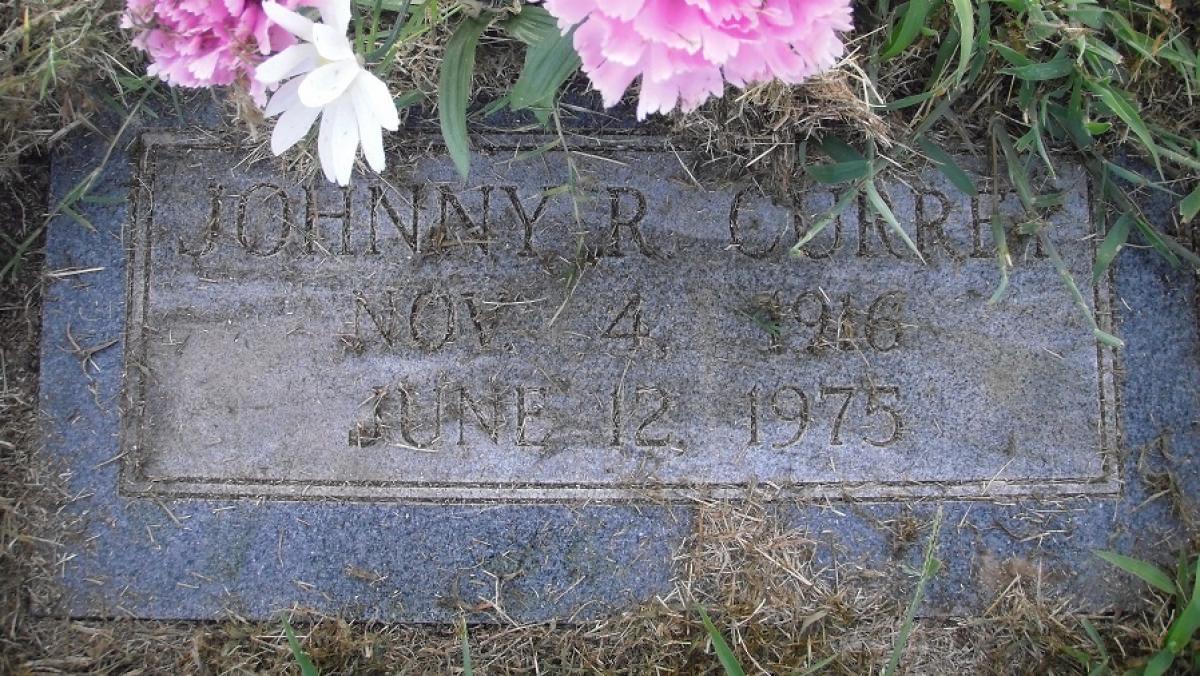 OK, Grove, Olympus Cemetery, Currey, Johnny R. Headstone