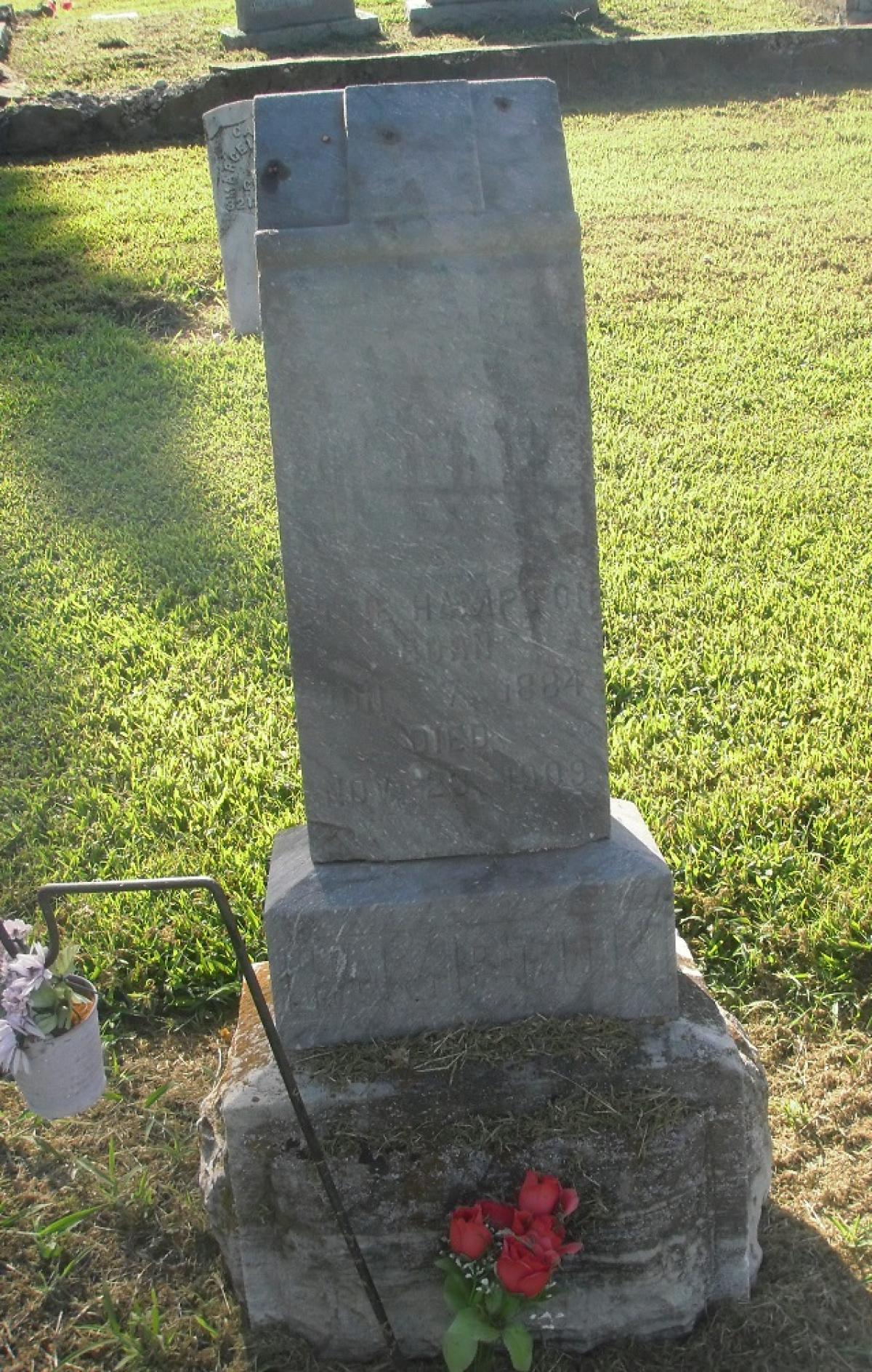 OK, Grove, Olympus Cemetery, Hampton, Ettie Headstone