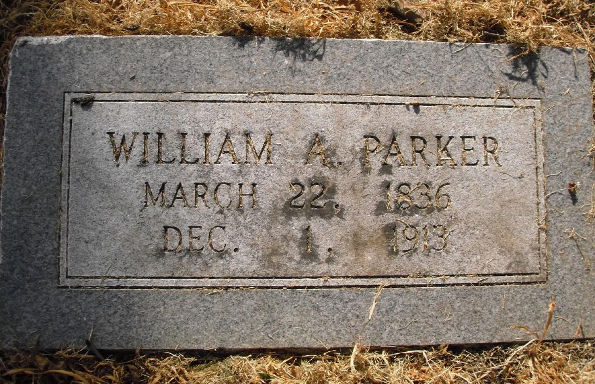 OK, Grove, Olympus Cemetery, Parker, William A. Headstone