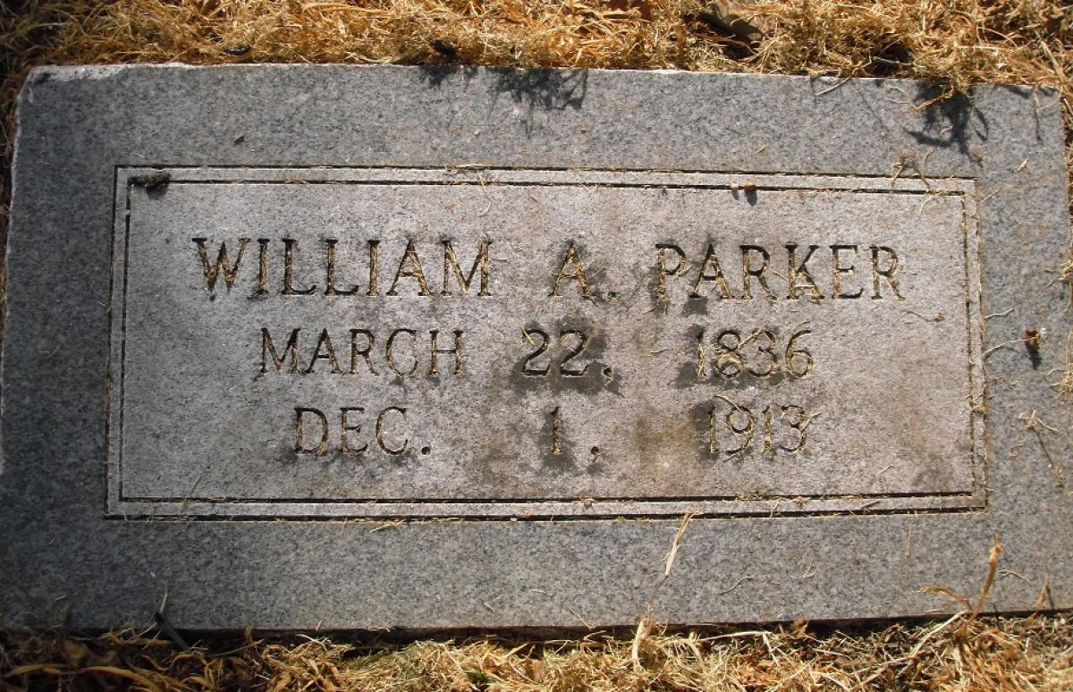 OK, Grove, Olympus Cemetery, Parker, William A. Headstone