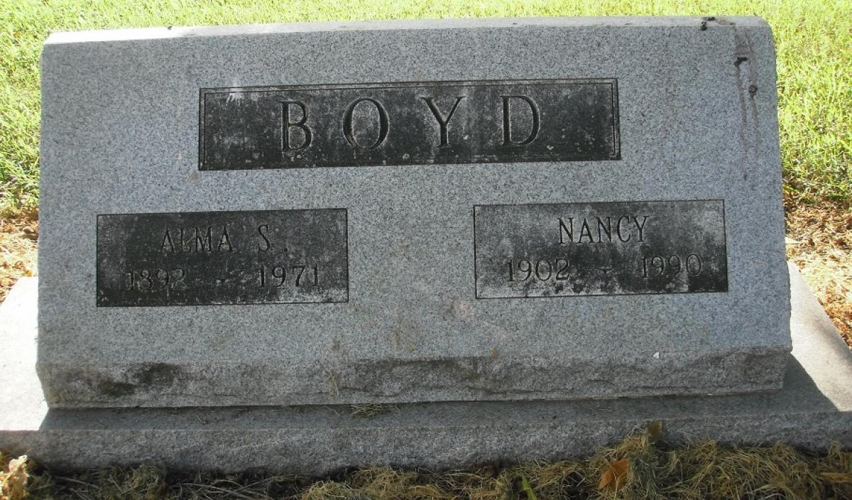 OK, Grove, Olympus Cemetery, Boyd, Alma Sherman & Nancy Headstone
