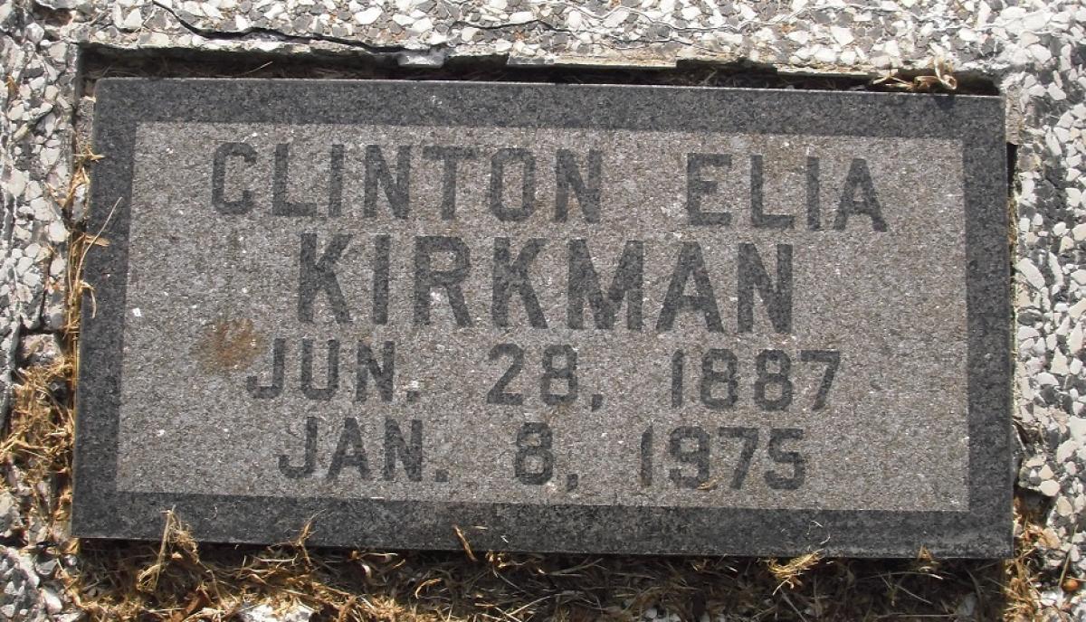 OK, Grove, Olympus Cemetery, Kirkman, Clinton Elia Headstone