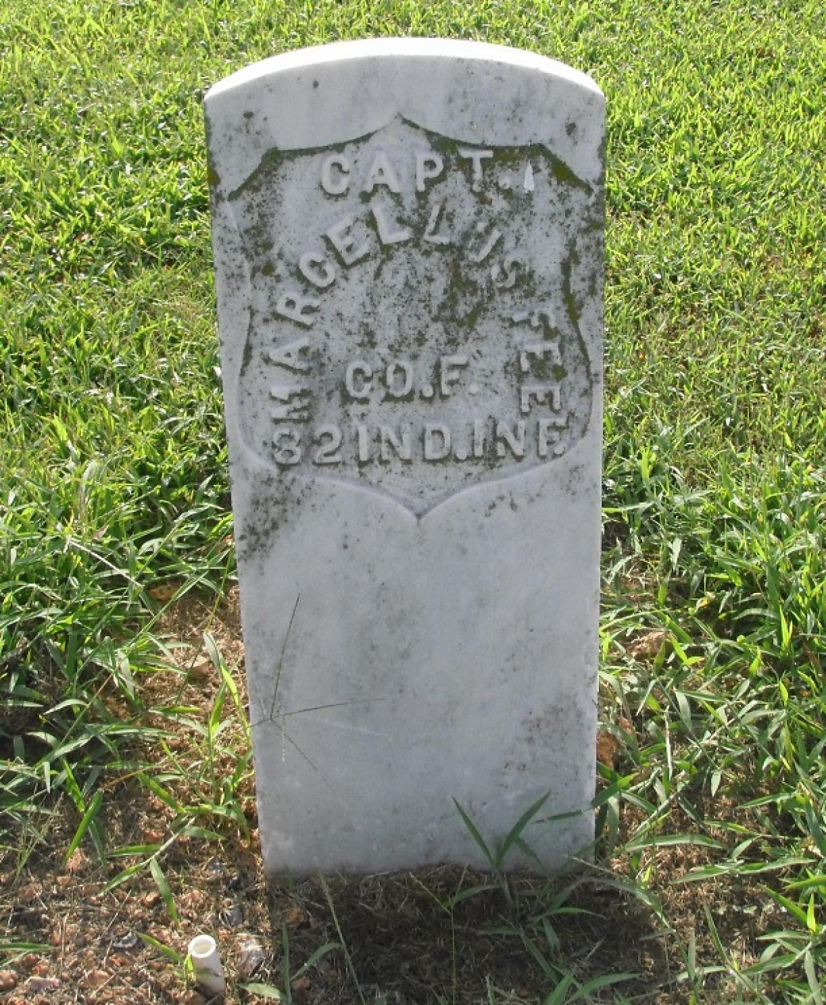 OK, Grove, Olympus Cemetery, Fee, Marcellus Military Headstone