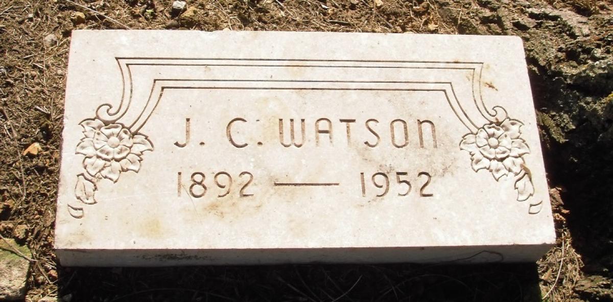 OK, Grove, Olympus Cemetery, Watson, J. C. Headstone