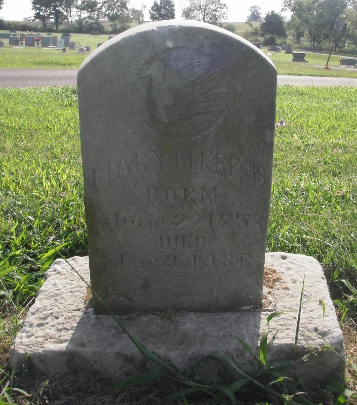 OK, Grove, Olympus Cemetery, Kerns, Mary M. Headstone