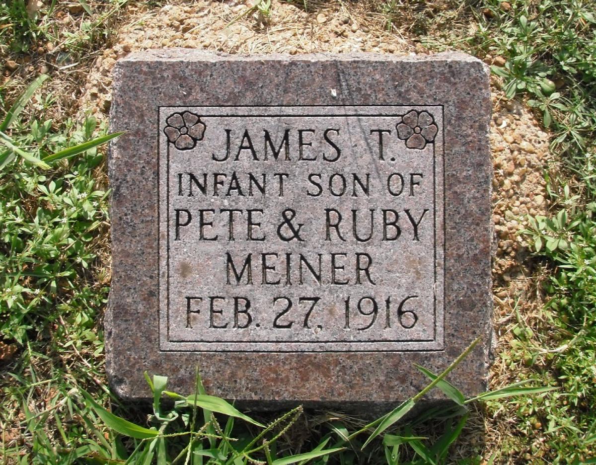 OK, Grove, Olympus Cemetery, Meiner, James T. Headstone