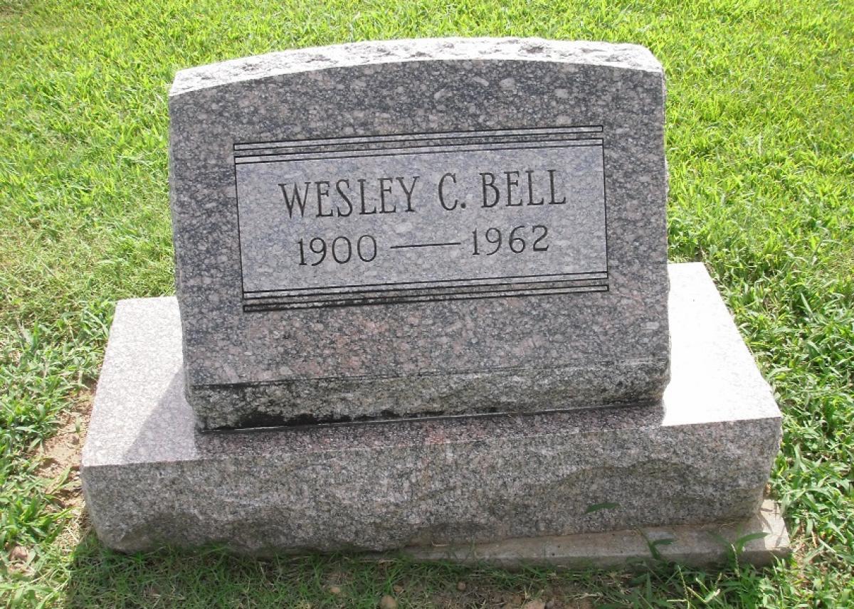 OK, Grove, Olympus Cemetery, Bell, Wesley C. Headstone