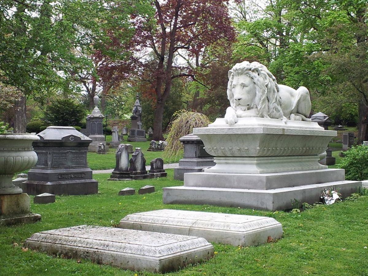 OK, Grove, Headstone Symbols and Meanings, Lion