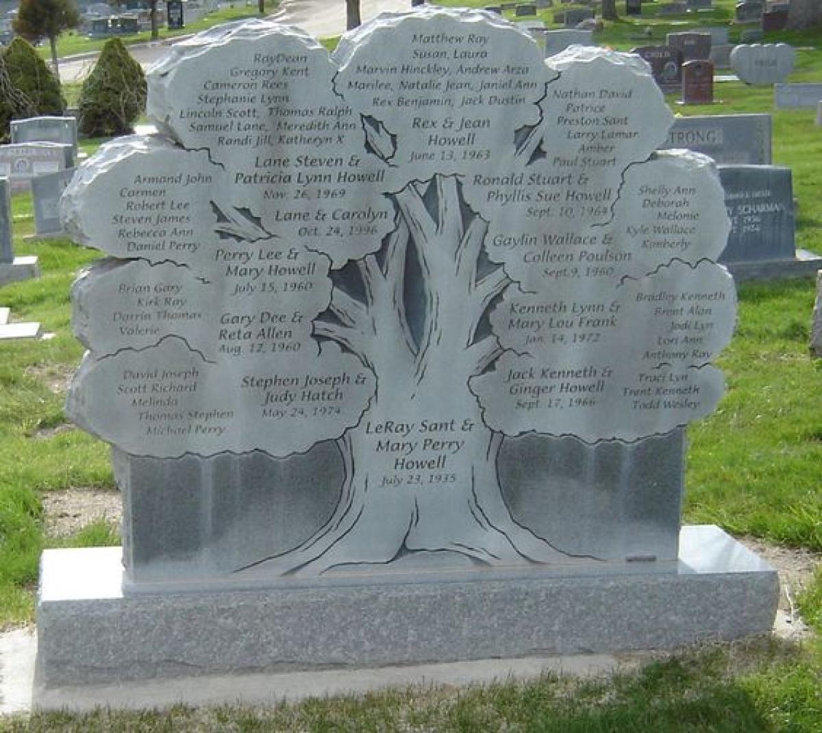 OK, Grove, Headstone Symbols and Meanings, Family Tree