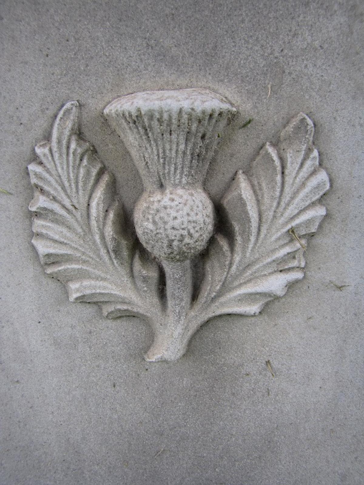 OK, Grove, Headstone Symbols and Meanings, Thistle