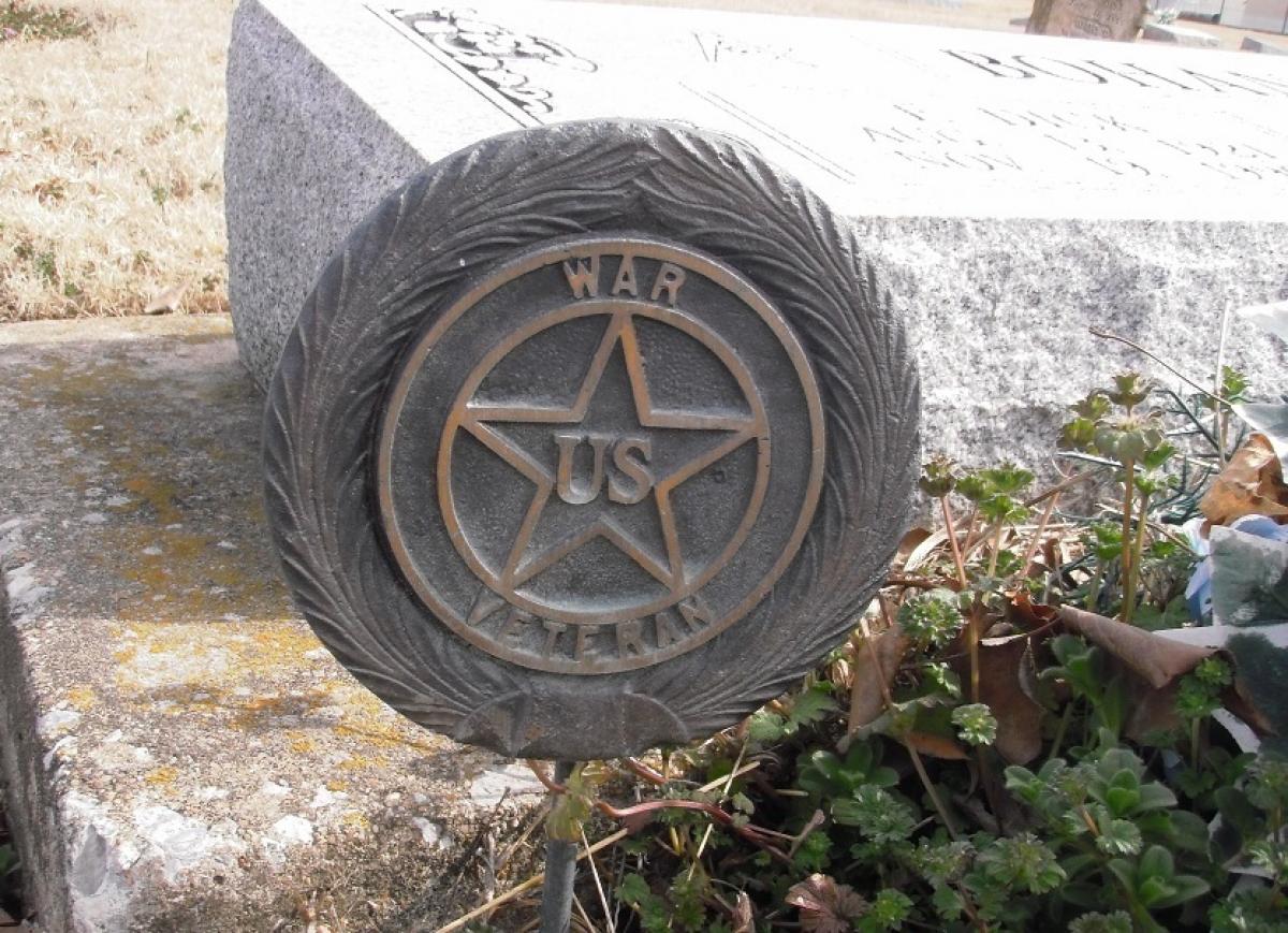 OK, Grove, Olympus Cemetery, Headstone Symbols and Meanings, Veteran