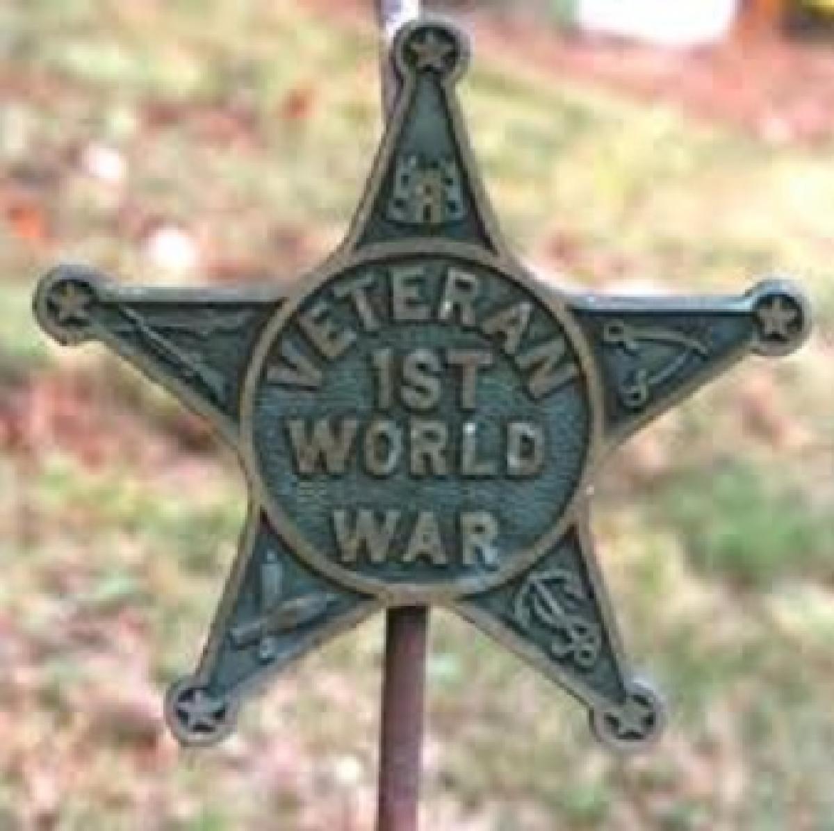 OK, Grove, Headstone Symbols and Meanings, Veteran, World War I