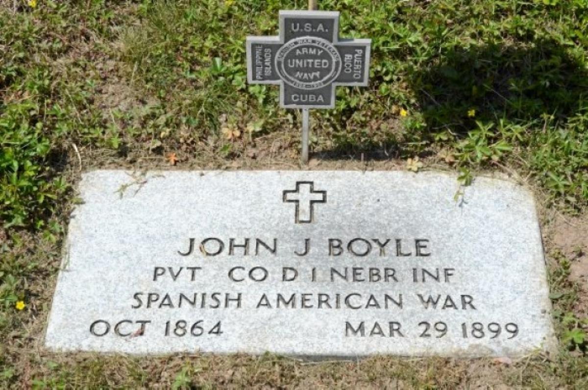 OK, Grove, Headstone Symbols and Meanings, Veteran, Spanish American War