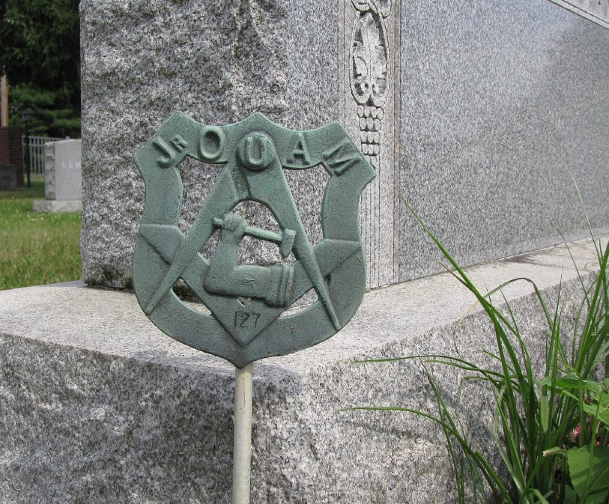 OK, Grove, Headstone Symbols and Meanings, Junior Order of United American Mechanics (JOUAM)