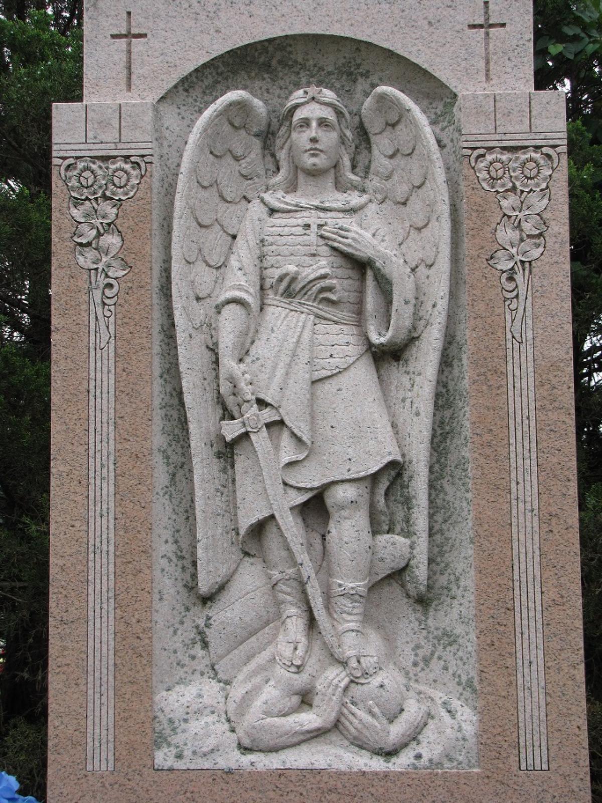 OK, Grove, Headstone Symbols and Meanings, Saint Michael