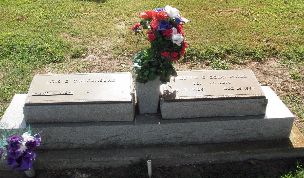 OK, Grove, Olympus Cemetery, Colclasure, Chester E. & Lois G. Headstone