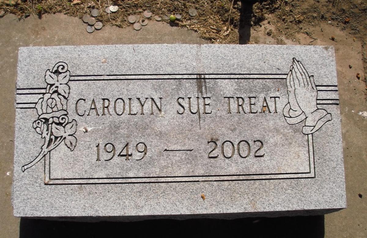 OK, Grove, Olympus Cemetery, Treat, Carolyn Sue Headstone