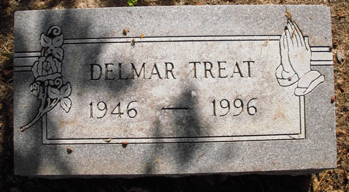 OK, Grove, Olympus Cemetery, Treat, Delmar Headstone