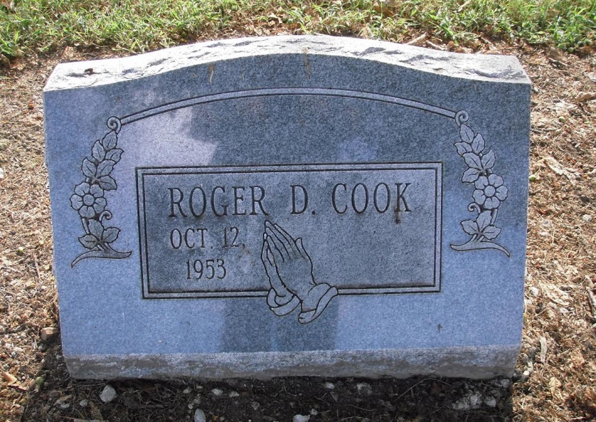 OK, Grove, Olympus Cemetery, Cook, Roger D. Headstone