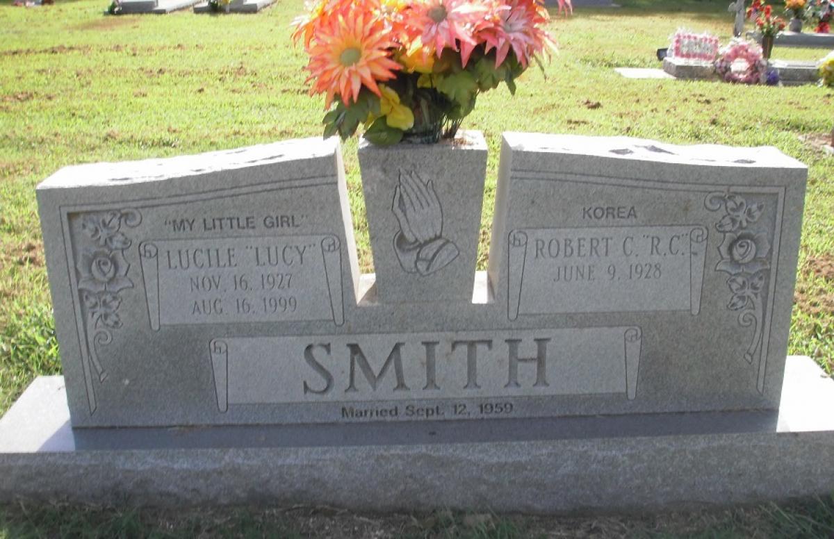 OK, Grove, Olympus Cemetery, Smith, Robert C. "R.C." & Lucile "Lucy"