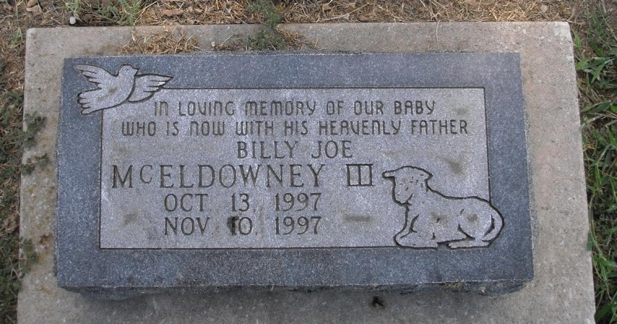 OK, Grove, Olympus Cemetery, McEldowney, Billy Joe III Headstone