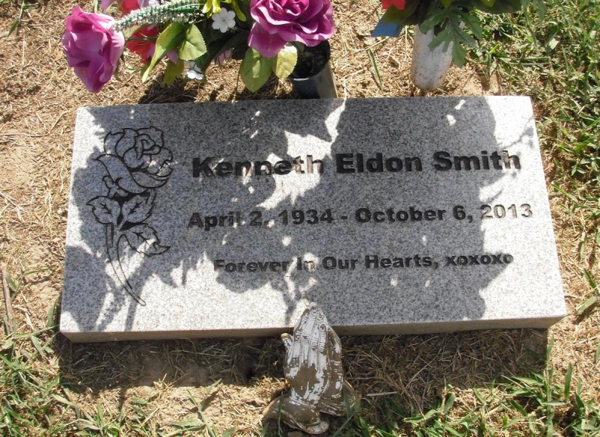 OK, Grove, Olympus Cemetery, Smith, Kenneth Eldon Headstone