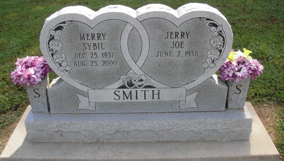 OK, Grove, Olympus Cemetery, Smith, Jerry Joe & Merry Sybil Headstone