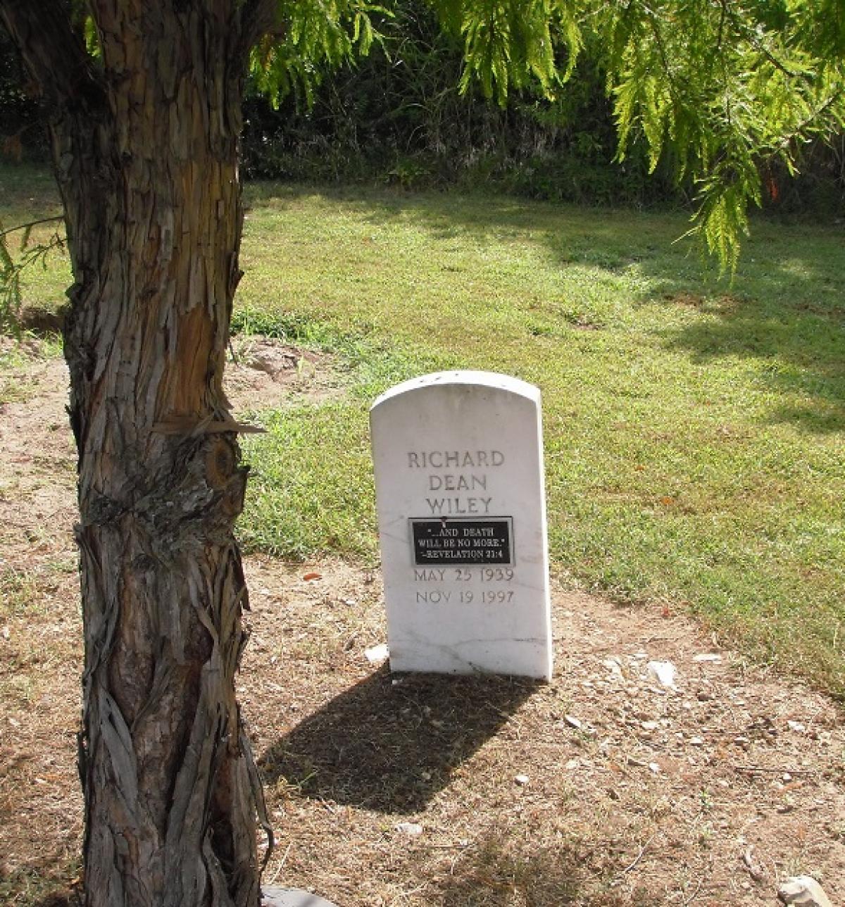 OK, Grove, Olympus Cemetery, Wiley, Richard Dean Headstone