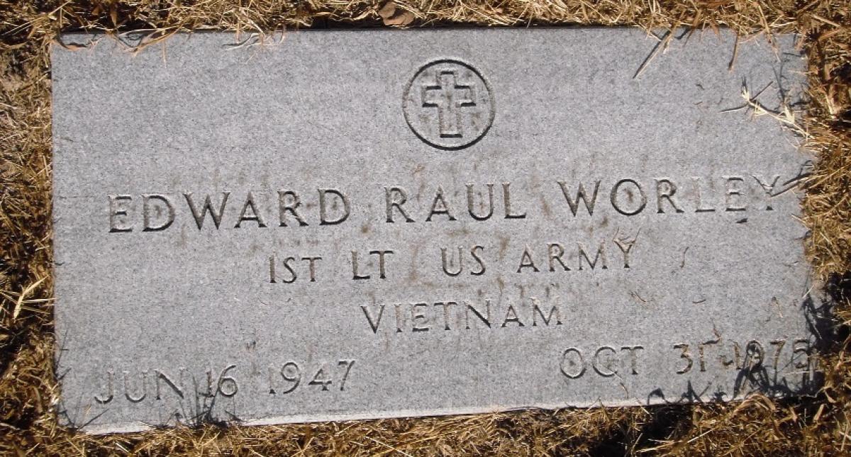 OK, Grove, Olympus Cemetery, Military Headstone, Worley, Edward Raul