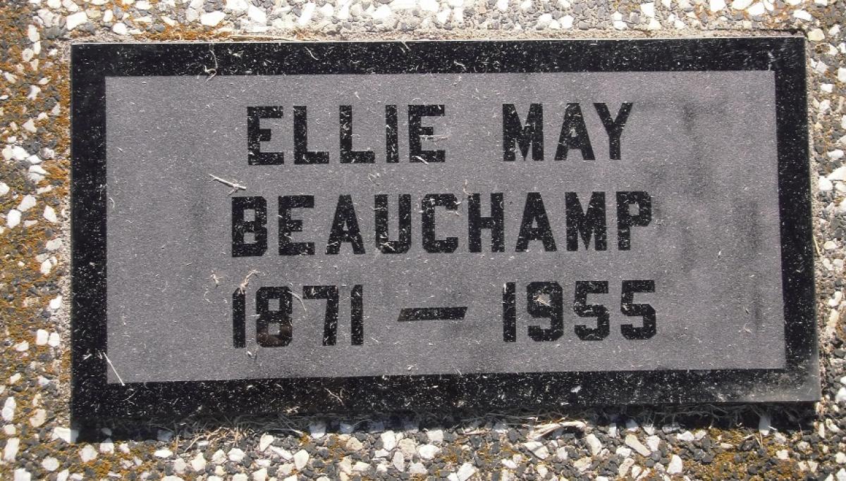 OK, Grove, Olympus Cemetery, Headstone, Beauchamp, Ellie May