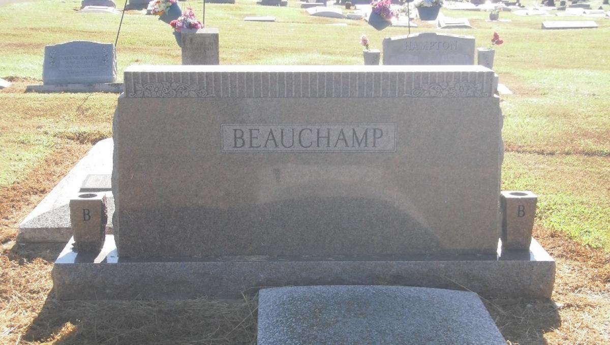 OK, Grove, Olympus Cemetery, Headstone, Beauchamp Family