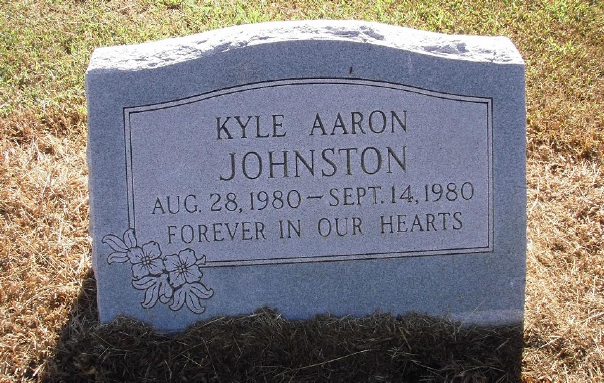 OK, Grove, Olympus Cemetery, Headstone, Johnston, Kyle Aaron
