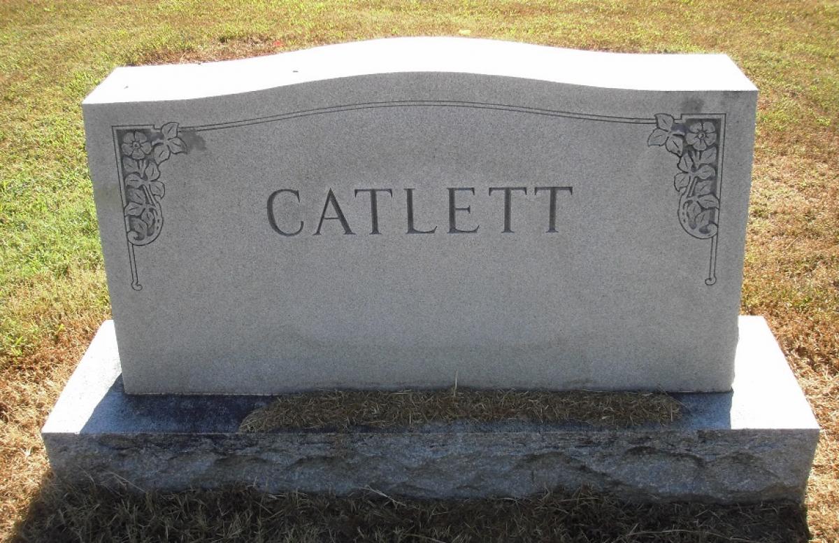 OK, Grove, Olympus Cemetery, Headstone, Catlett Family 