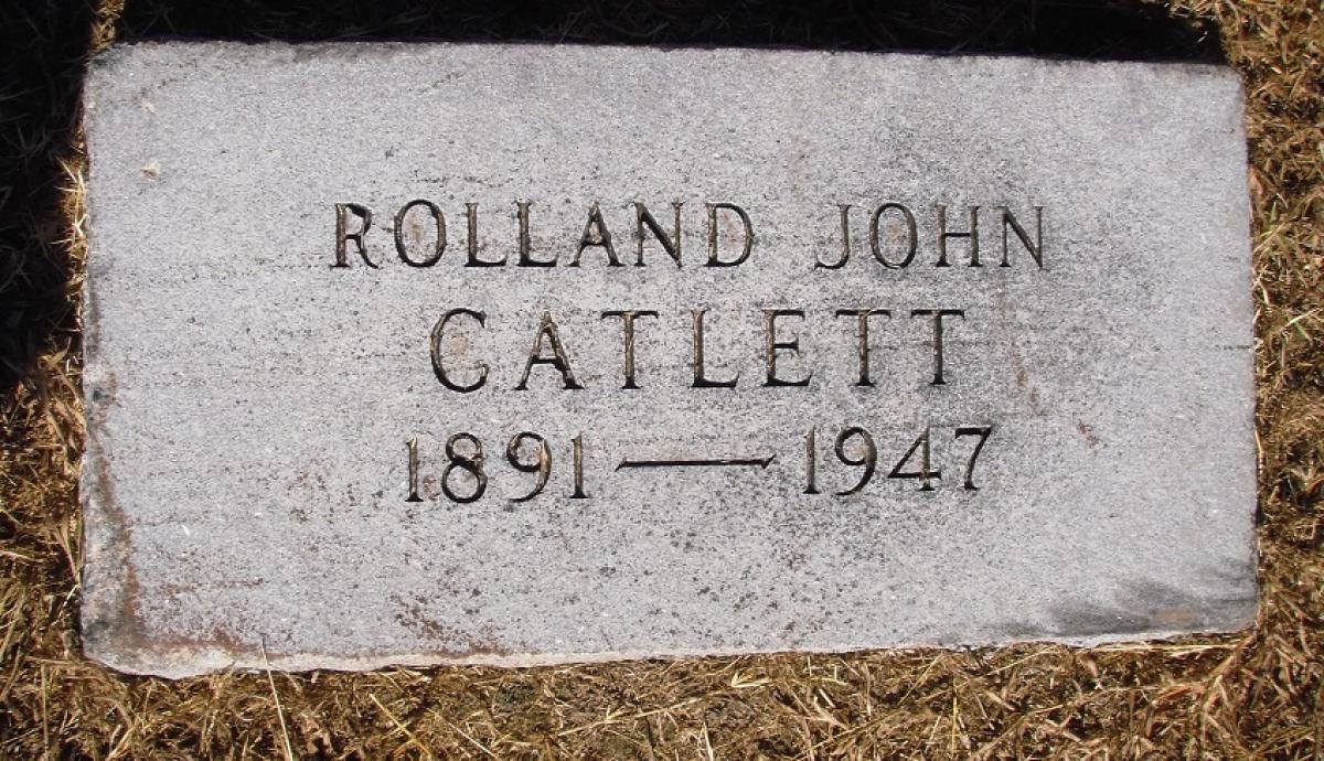 OK, Grove, Olympus Cemetery, Headstone, Catlett, Rolland John