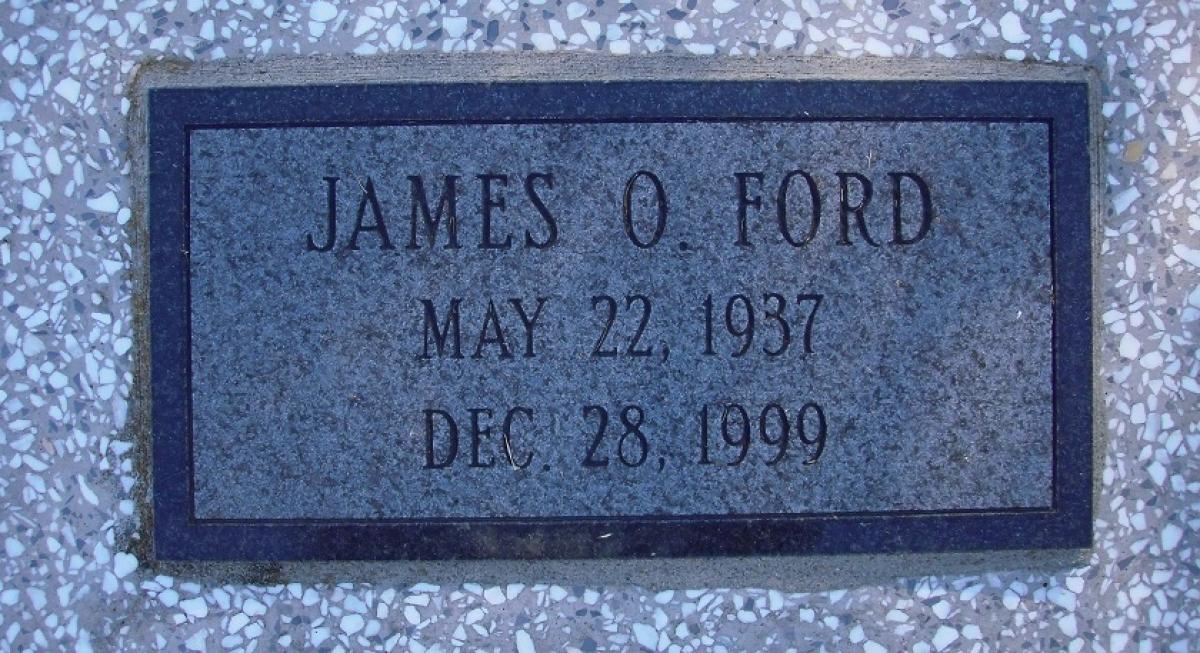 OK, Grove, Olympus Cemetery, Headstone, Ford, James O.