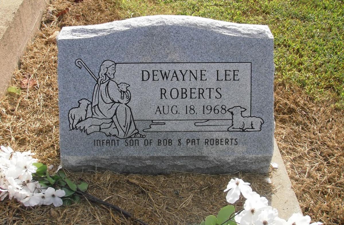 OK, Grove, Olympus Cemetery, Headstone, Roberts, Dewayne Lee