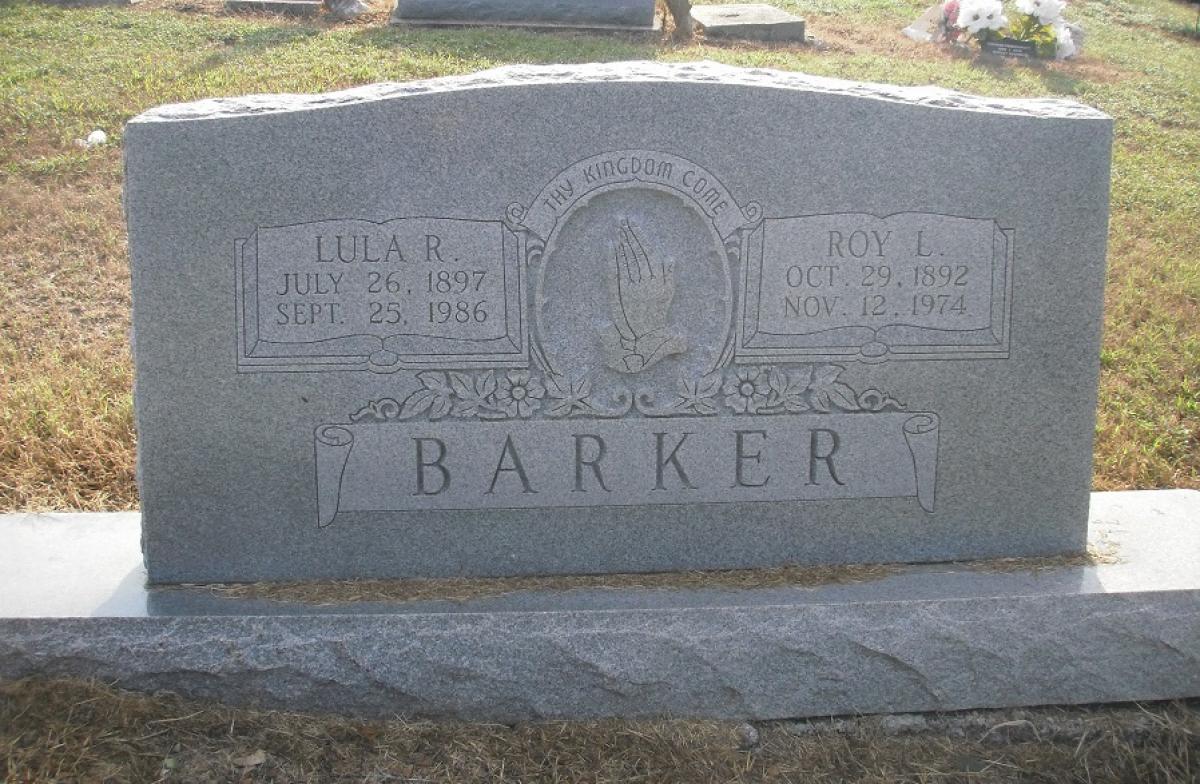 OK, Grove, Olympus Cemetery, Headstone, Barker, Roy L. & Lula R.