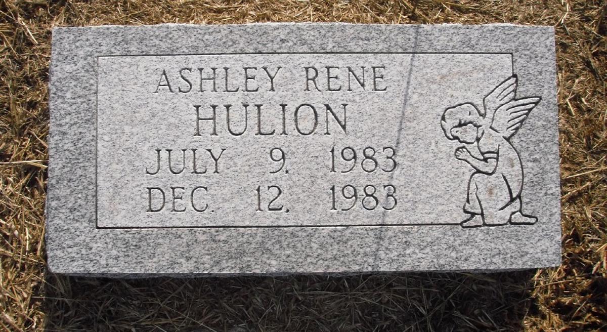 OK, Grove, Olympus Cemetery, Headstone, Hulion, Ashley Rene