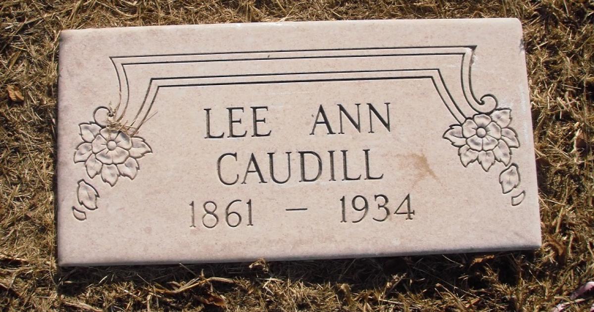 OK, Grove, Olympus Cemetery, Headstone, Caudill, Lee Ann