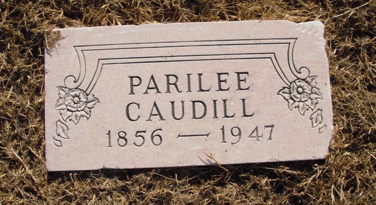 OK, Grove, Olympus Cemetery, Headstone, Caudill, Parilee