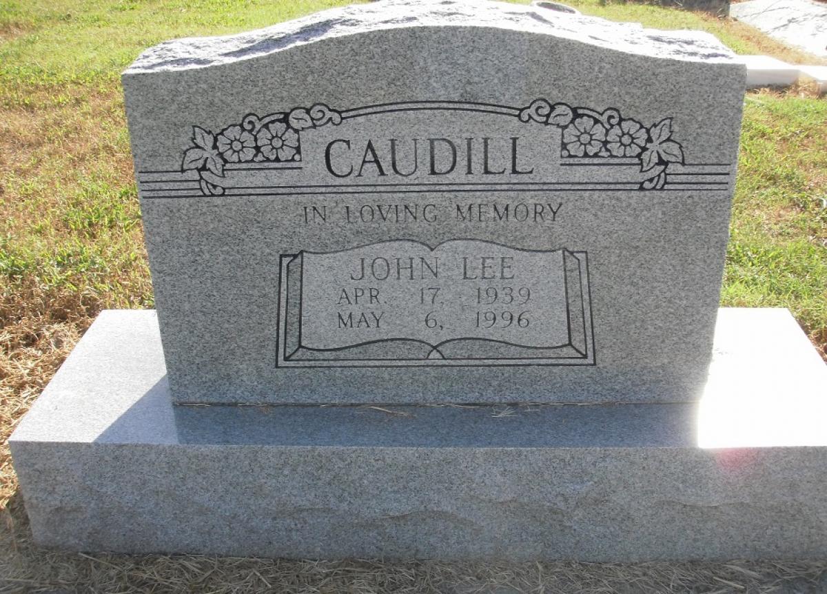 OK, Grove, Olympus Cemetery, Headstone, Caudill, John Lee