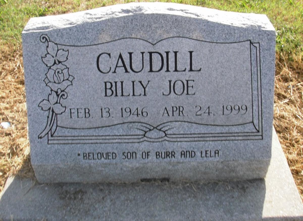 OK, Grove, Olympus Cemetery, Headstone, Caudill, Billy Joe