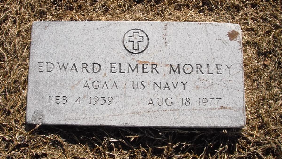 OK, Grove, Olympus Cemetery, Military Headstone, Morley, Edward Elmer