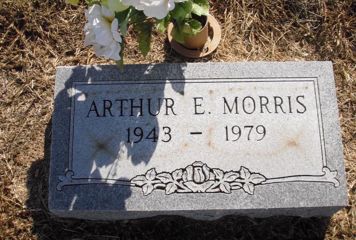OK, Grove, Olympus Cemetery, Headstone, Morris, Arthur E.