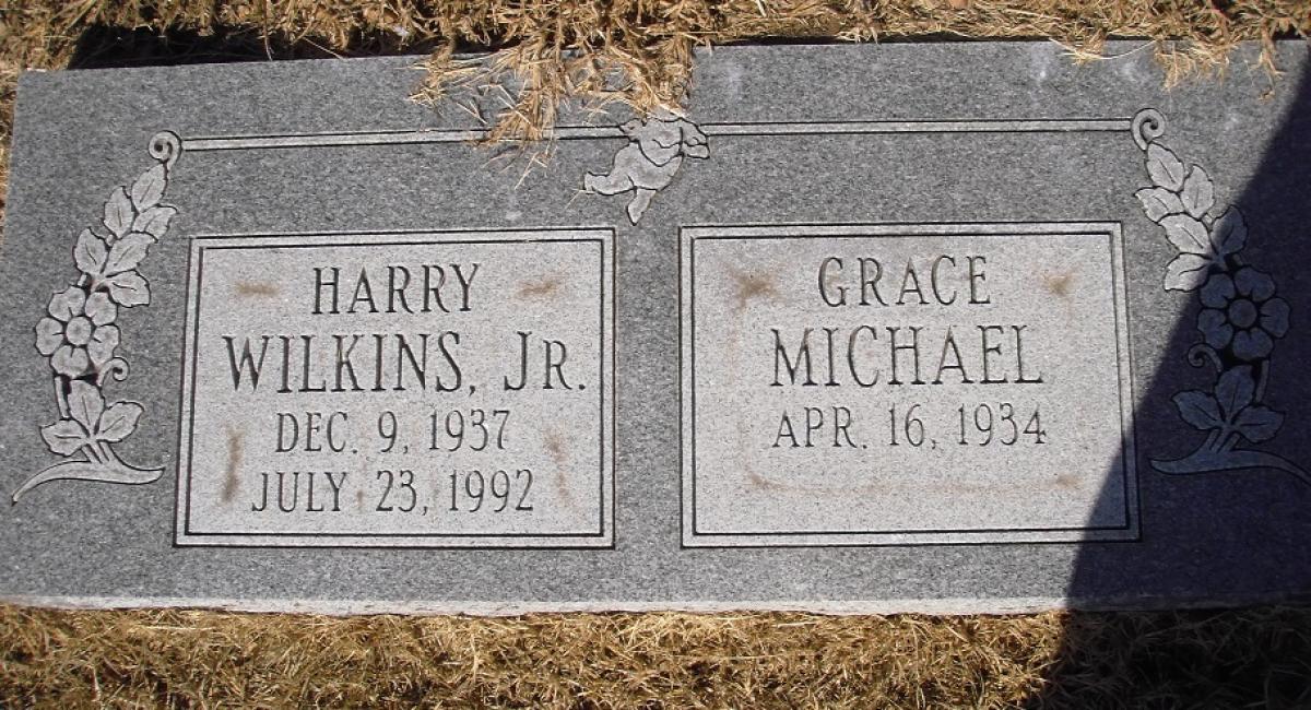 OK, Grove, Olympus Cemetery, Headstone, Michael, Grace