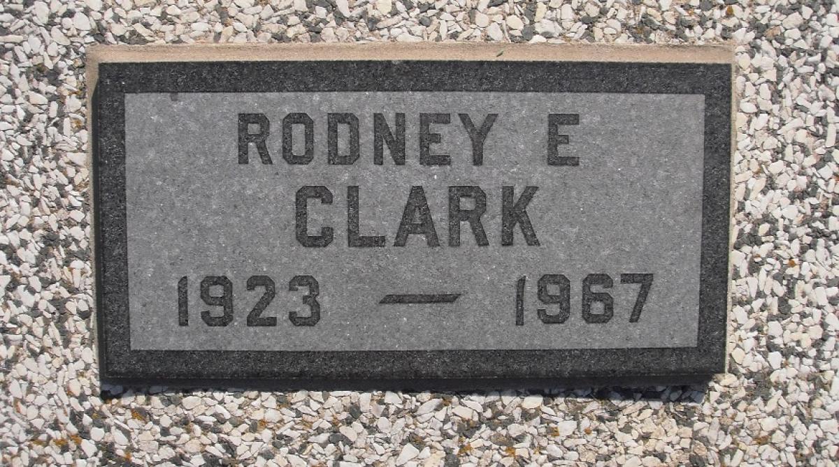 OK, Grove, Olympus Cemetery, Headstone, Clark, Rodney E.