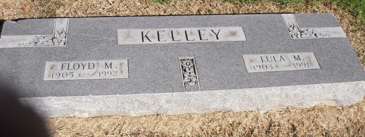 OK, Grove, Olympus Cemetery, Headstone, Kelley, Floyd M. & Eula M.