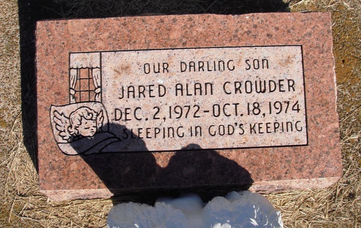 OK, Grove, Olympus Cemetery, Headstone, Crowder, Jared Alan