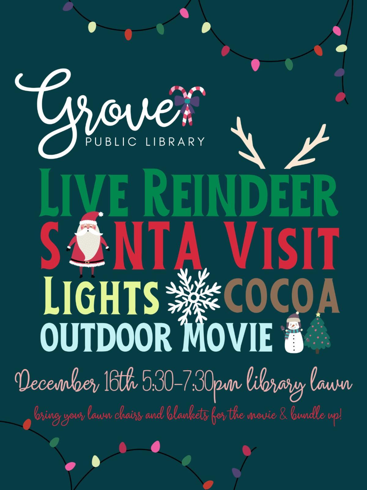 oklahoma, grove, library, santa