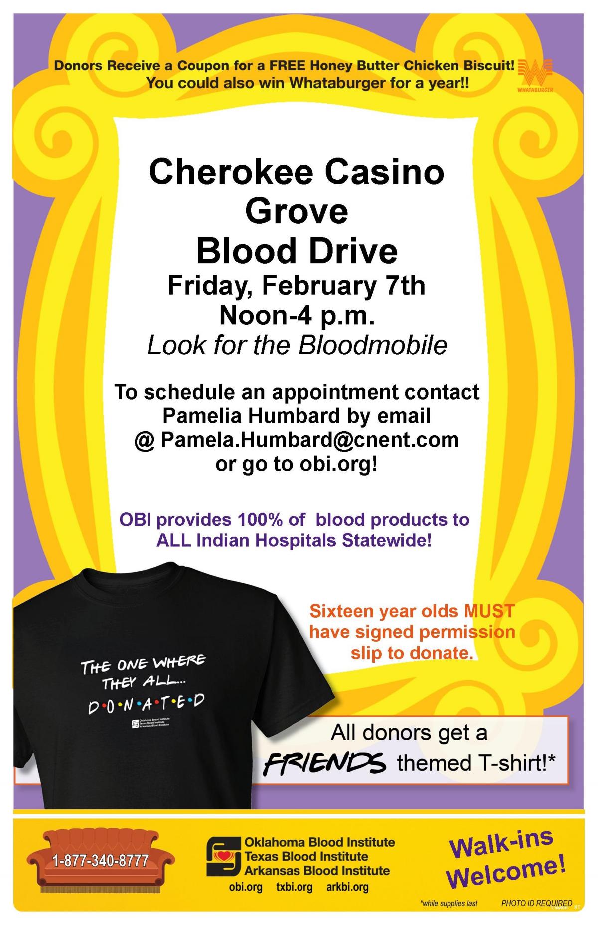 oklahoma, grove, cherokee nation, blood drive